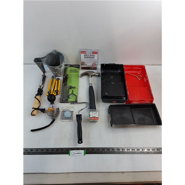 Hammer, Paint Trays, Soldering Iron, Antifreeze Tester, Misc.