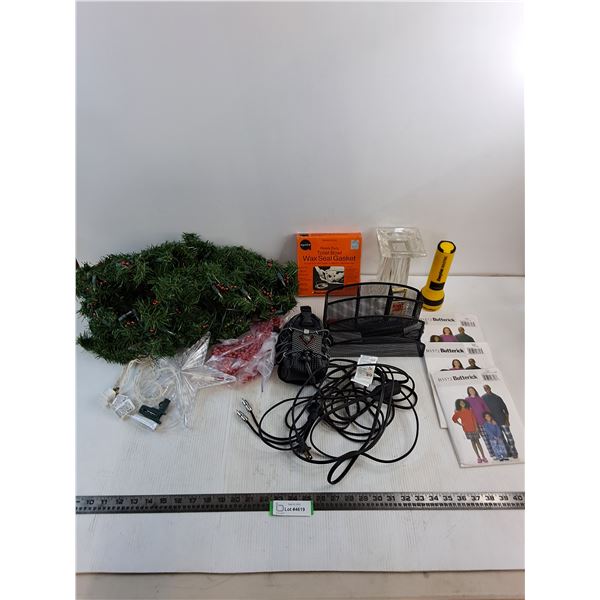 Christmas Wreath/Star Light - Tested, Candle Holder, Sewing Patterns, Desk Organizer, Misc.