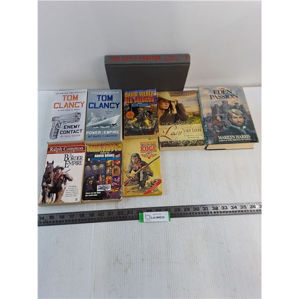 (9) Novels (Tom Clancy, Ben MacIntyre, David Drake)