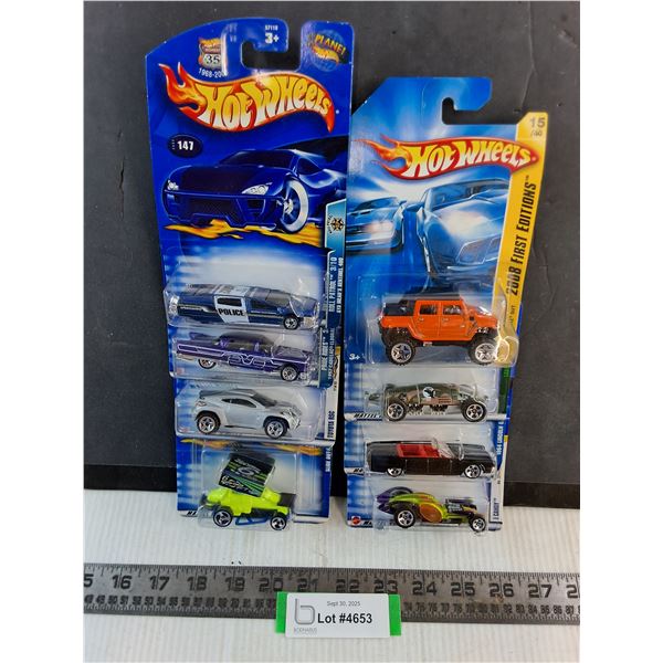 (8) Hot Wheels Toy Vehicles - NIB