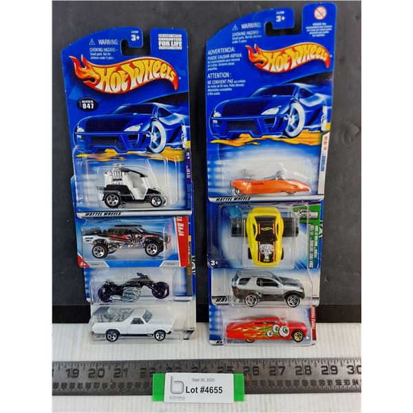 (8) Hot Wheels Toy Vehicles - NIB