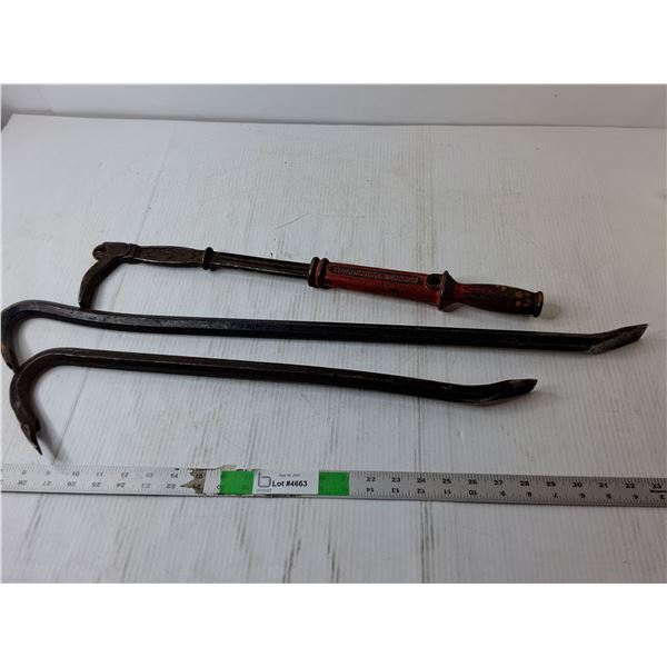(2) Goosenecks Up to 30" & Vintage Nail Puller - PICK UP