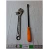 Image 1 : Crescent Wrench & Crow Bar