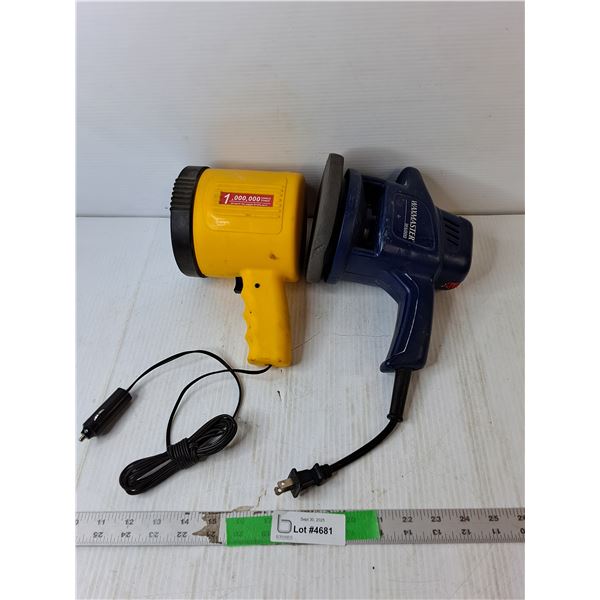 DC Powered Flashlight & Waxmaster W6000- Powers On