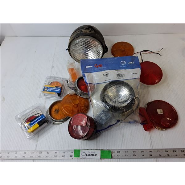 Lights Lot- Marker Lights, Utility Lamp, Misc.