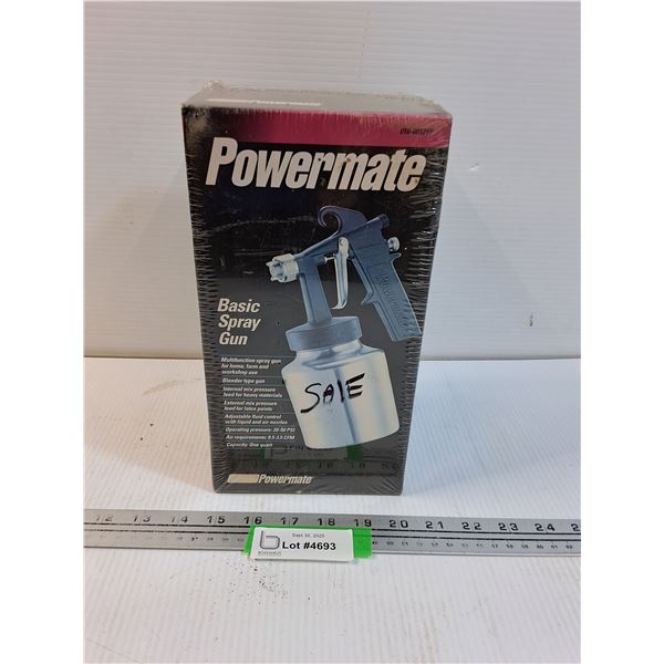 Powermate Siphon Feed Paint Gun - Air Powered - Sealed