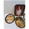 Image 2 : (4) Coca Cola Tin Serving Plates - Assorted Sizes