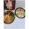 Image 3 : (4) Coca Cola Tin Serving Plates - Assorted Sizes