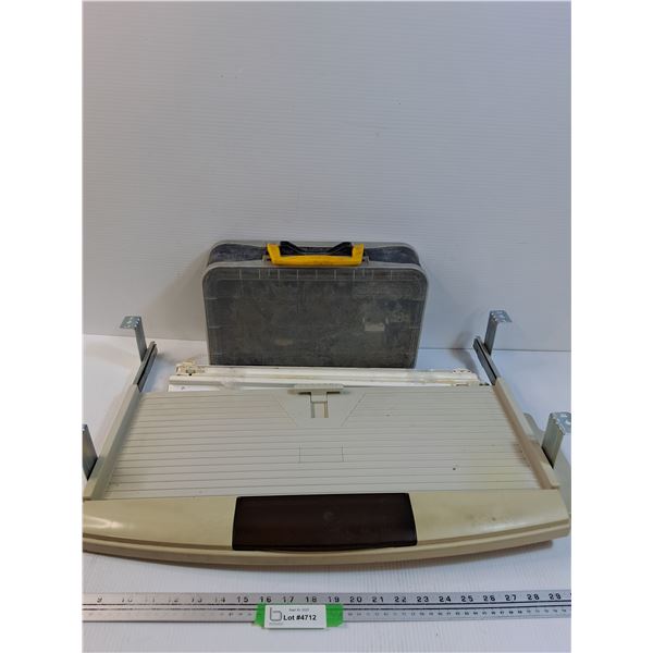 Hardware Organizer, Drawer Glides & Desk Pull out Keyboard Shelf - 24" x 16" - PICK UP
