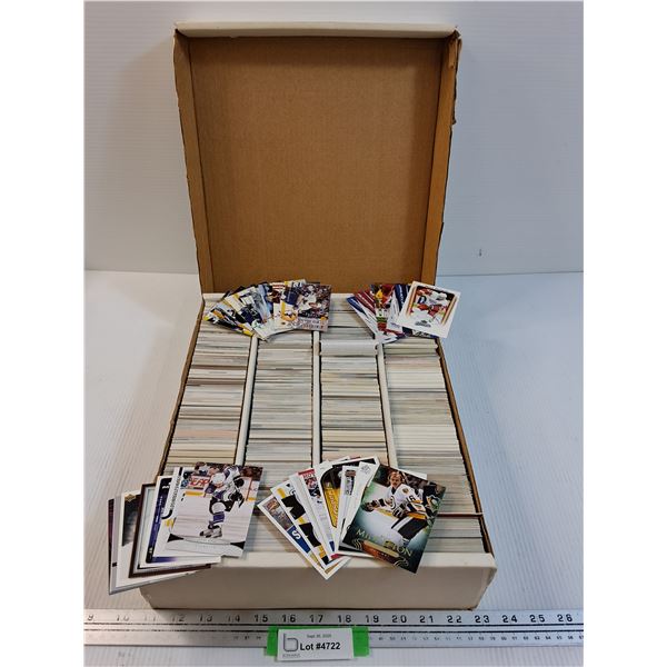 Box of Various Hockey Trading Cards