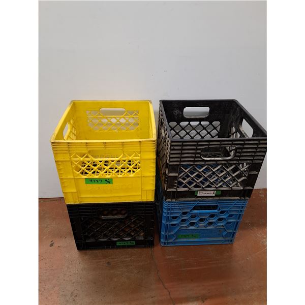 ** (4) Milk Crates - PICK UP ONLY