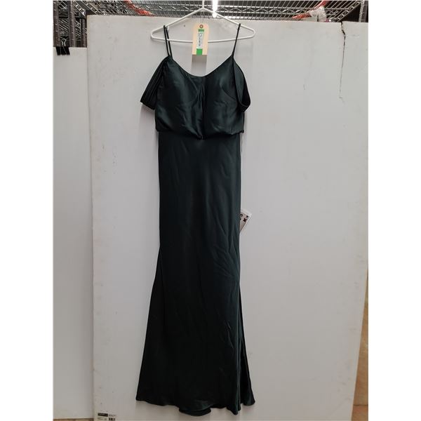 * Sorella Vita Formal Dress - Size 12 - Green Satin