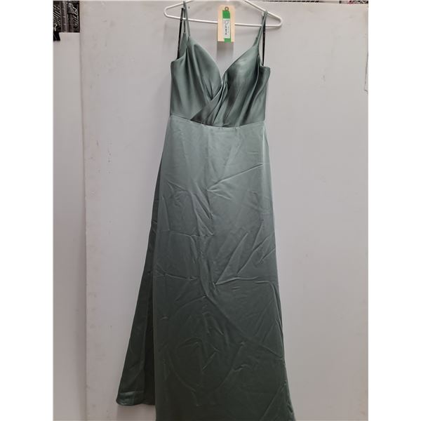 * Sorella Vita Formal Dress - Size 12 - Green Satin