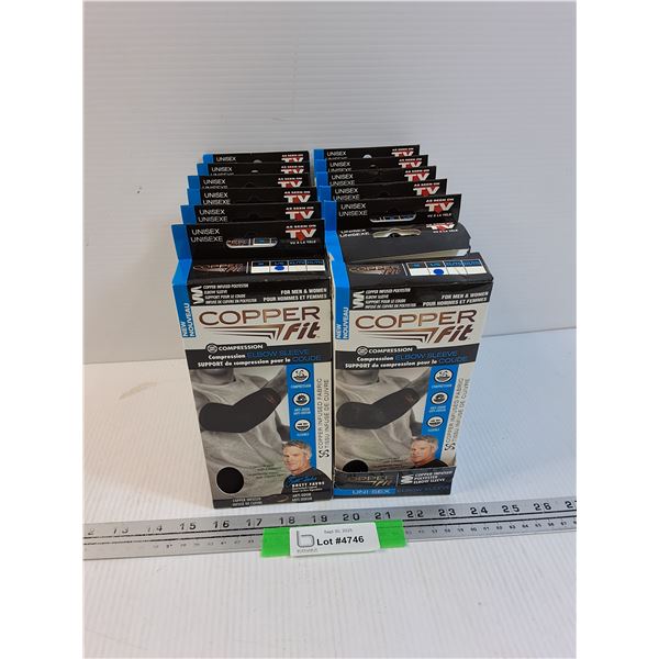 (12) Copper Fit Elbow Sleeves - Size Large