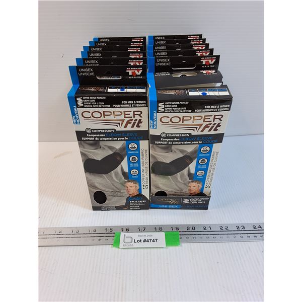 (12) Copper Fit Elbow Sleeves - Size Large