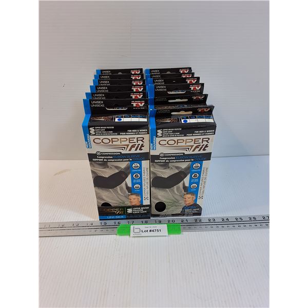 (12) Copper Fit Elbow Sleeves - Size Medium