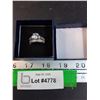 Image 1 : Sterling Silver Wedding Ring Set - Size 9 - Cubic Zirconia Stones - Cannot Authenticate