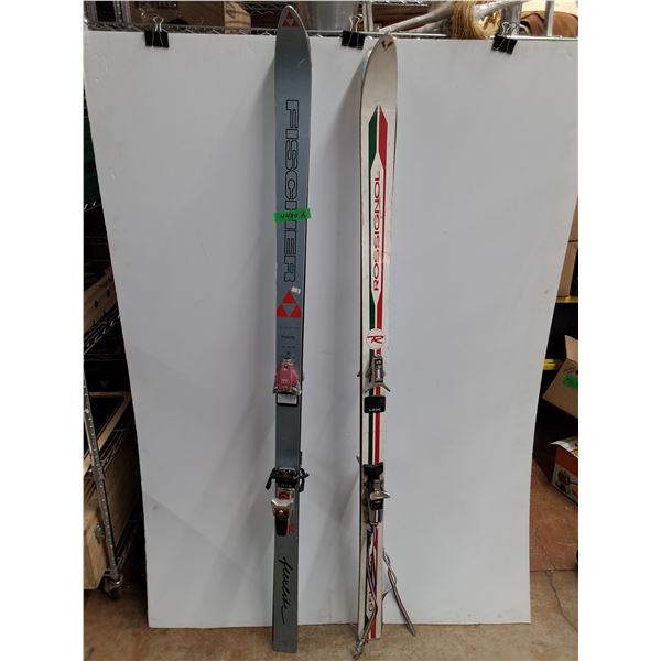 * (2) Pair of Downhill Skis (Fischer 175 & Rossignol 170) - Pickup Only