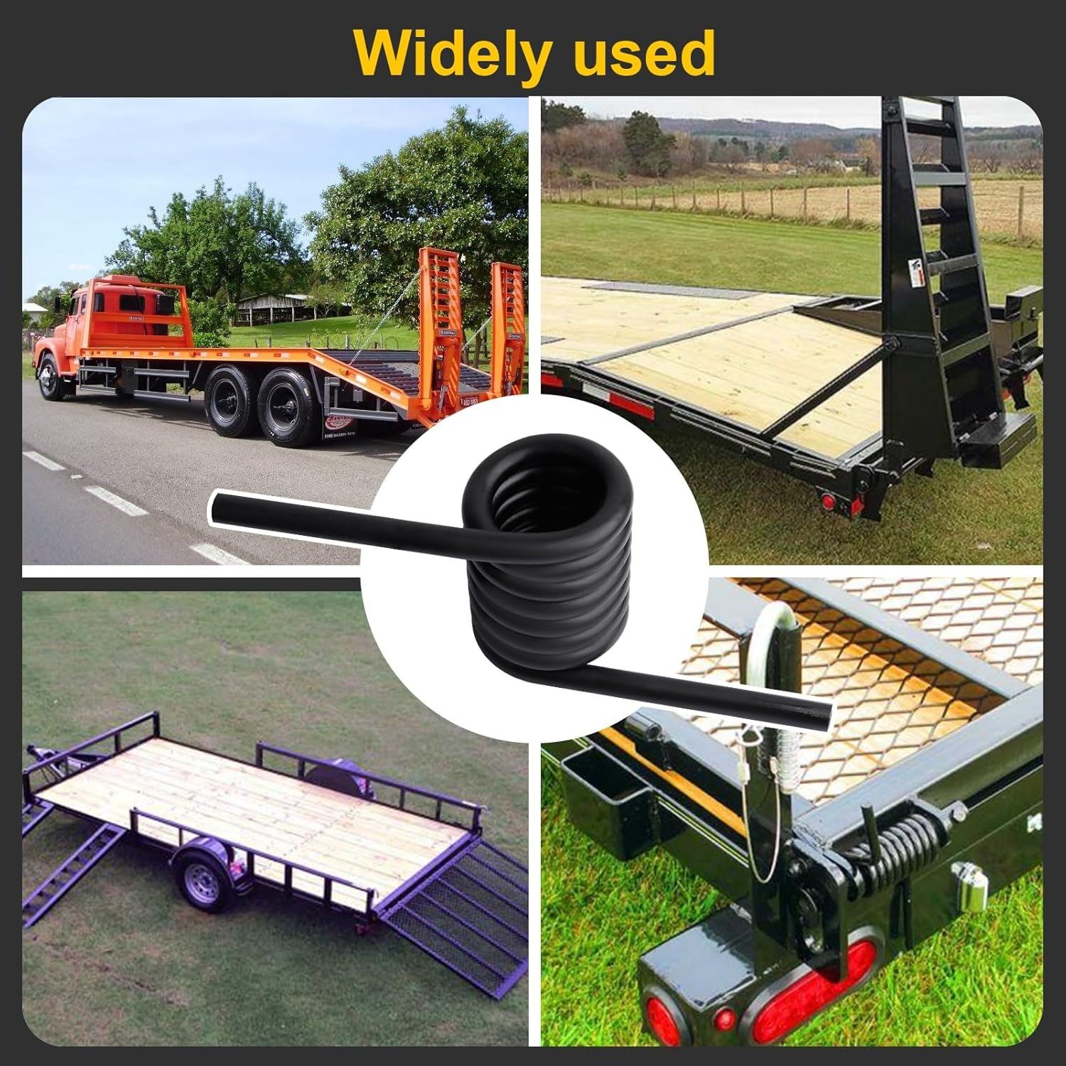 Heavy-Duty Trailer Ramp Spring Trailer Heavy Duty Coil Springs Set Of 4