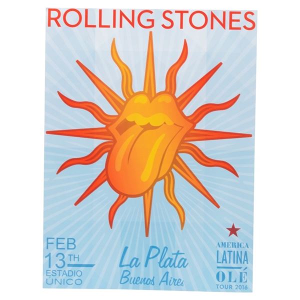 Rolling Stones 2016 Latin Tour Concert Poster