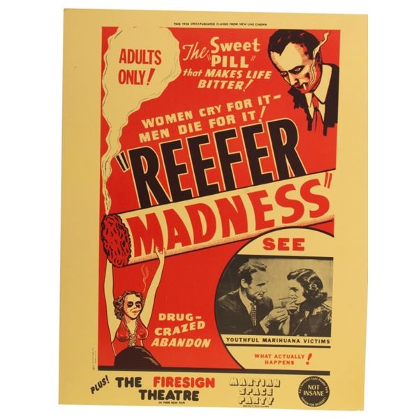 1972 Reefer Madness Movie Poster