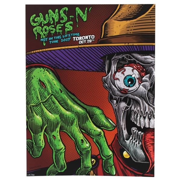 Guns N' Roses Toronto 2017 Tour Poster