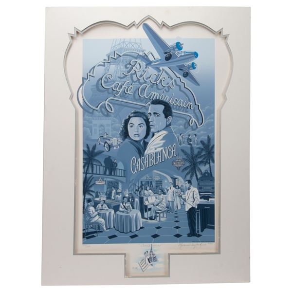 Melanie Taylor Kent Signed Casablanca Poster