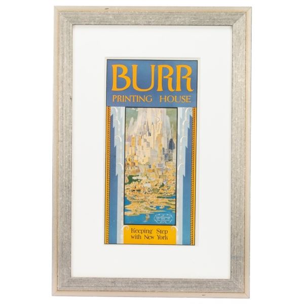 Burr Printing House - NYC Poster, 1920s