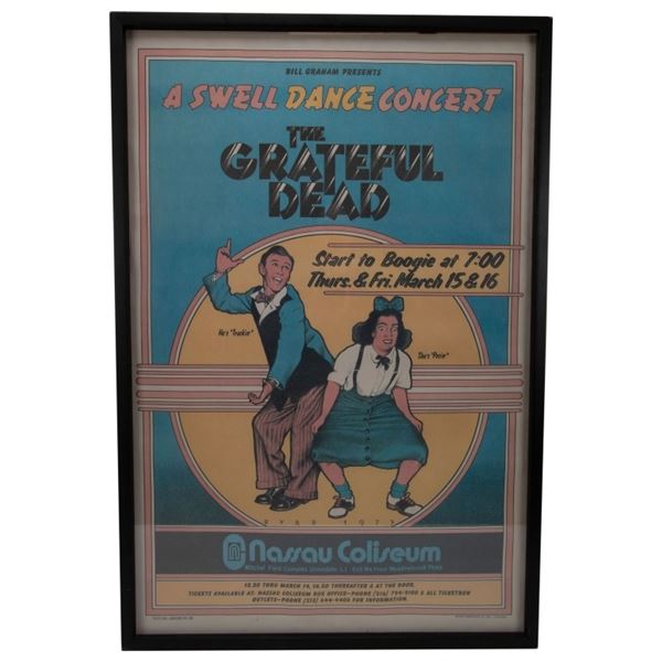 1973 Grateful Dead NY Concert Poster