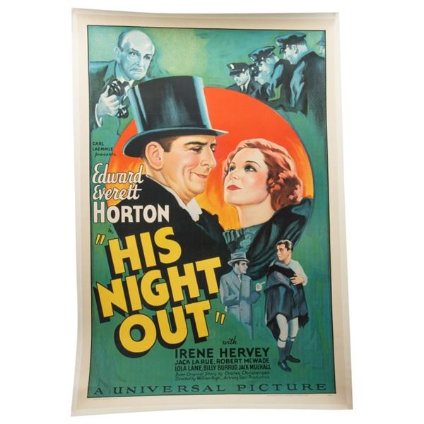 His Night Out - 1935 Movie Poster US 1 Sheet