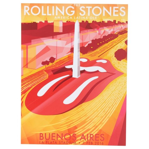 Rolling Stones Buenos Aires 2016 Tour Poster