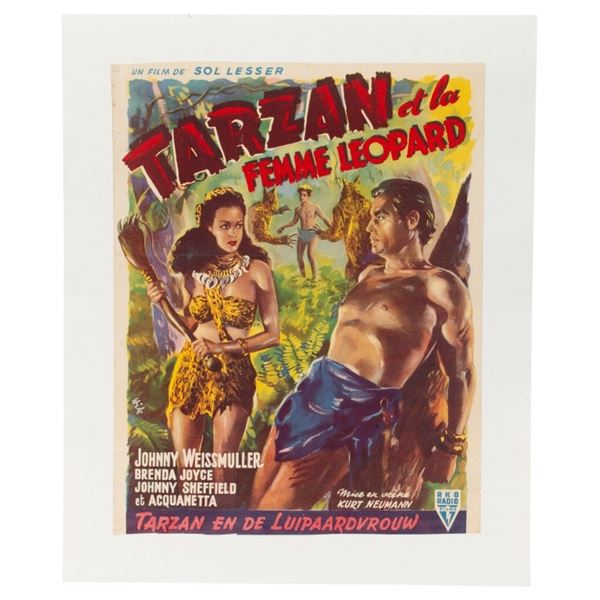 Belgian Poster - Tarzan and the Leopard Woman