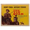 Image 1 : Tin Star 1957 Half Sheet Movie Poster