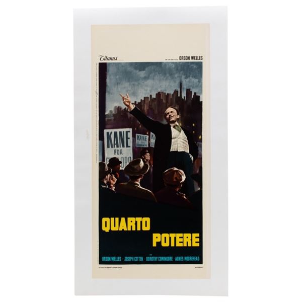 Citizen Kane 'Quarto Potere' Italian Movie Poster