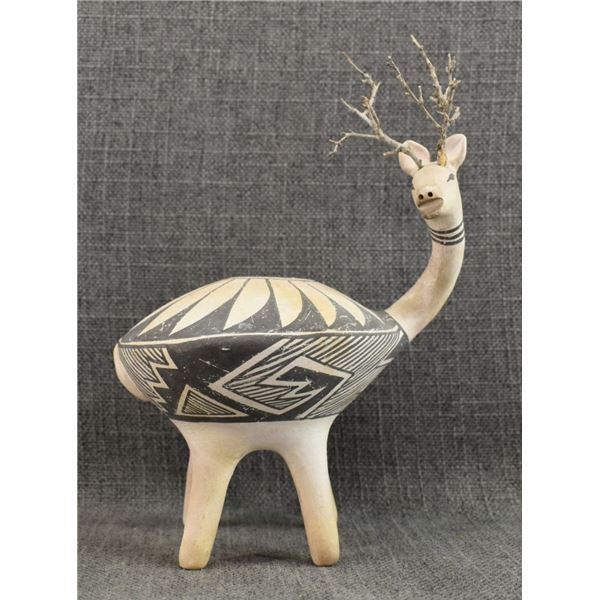 LAGUNA POTTERY DEER EFFIGY (MICHAEL KANTEENA)