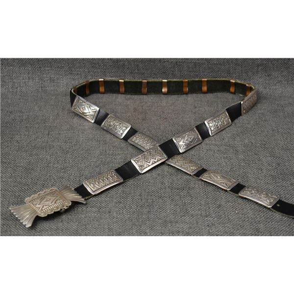 NAVAJO CONCHO BELT (VINCENT J PLATERO)
