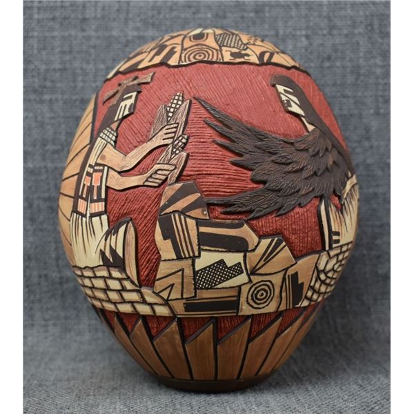 HOPI POTTERY SEED JAR (LAWRENCE NAMOKI)