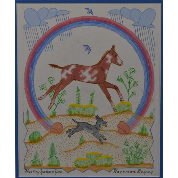 NAVAJO PAINTING (HARRISON BEGAY)