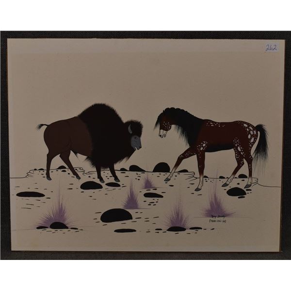 NAVAJO INDIAN PAINTING (RAY DARBY)