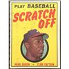 Image 1 : 1970 TOPPS PLAY BASEBALL SCRATCH OFF HANK AARON (HOF)