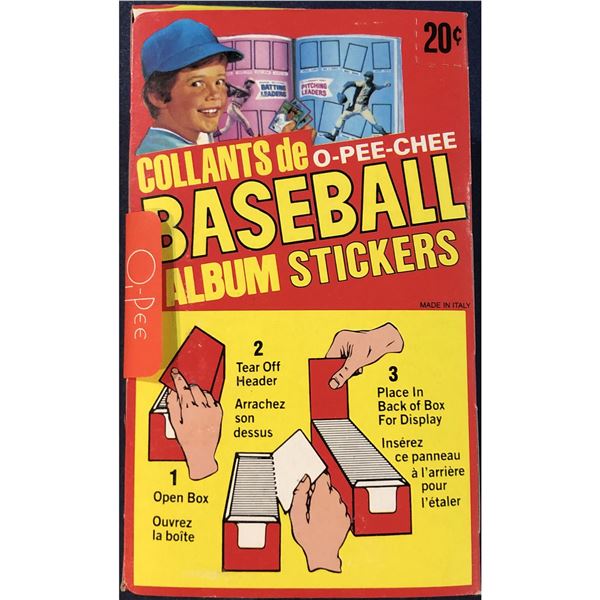 1982 O-PEE-CHEE BASEBALL STICKERS - SEALED BOX