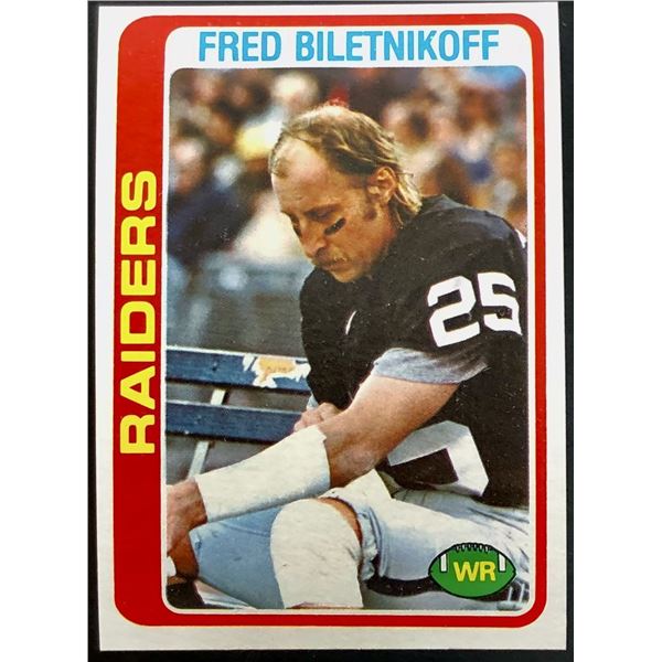1978 TOPPS FRED BILETNIKOFF (HOF)