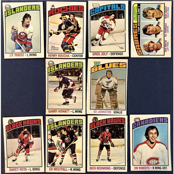 1976-77 O-PEE-CHEE HOCKEY - 10 CARDS