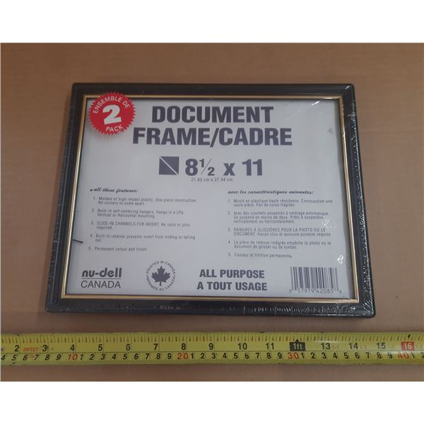 2 Document Frames 8 1/2 x 11.