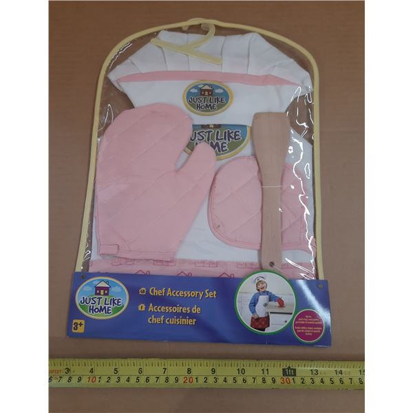 New Pink Chef Accessory Set.