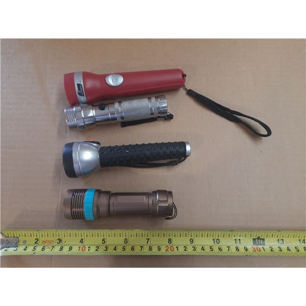 4 Small Flashlights.
