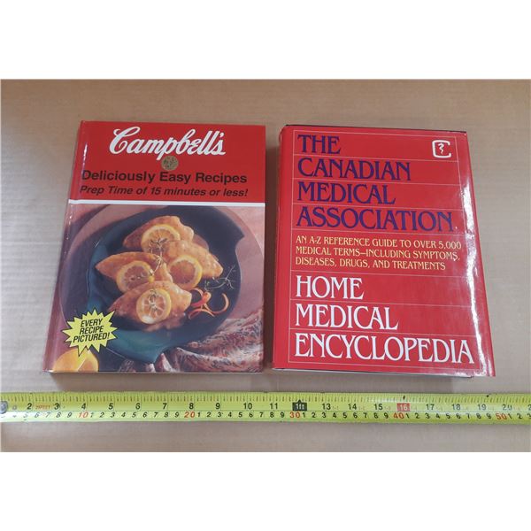 2 Books Canadian Medical and Compbell's Easy Recipes.