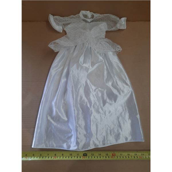 Large Doll Wedding Dress. (Height 23")