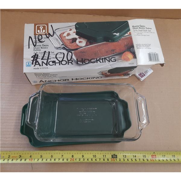 Anchor Hocking - 2 Pc. Loaf Dish Set. (New)