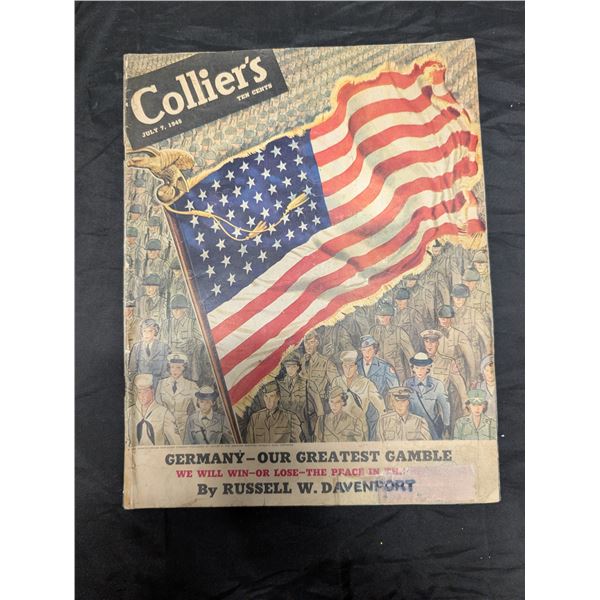 Vintage Colliers July 7th 1945 Magazine Complete